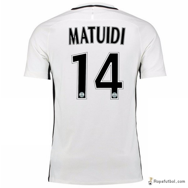 Camiseta Paris Saint Germain Replica Tercera Ropa Matuidi 2016/17 Blanco